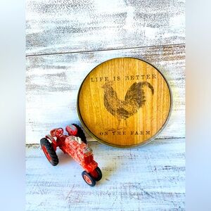 Life Is Better On the Farm Chicken Wood Decor